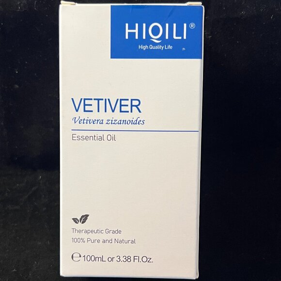 HIQILI Vetiver Essential Oil NIB 3.38 FL OZ - Picture 2 of 5